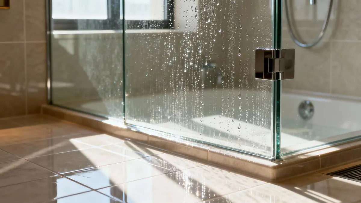 The hotel trick to get streak-free, crystal-clear shower screens