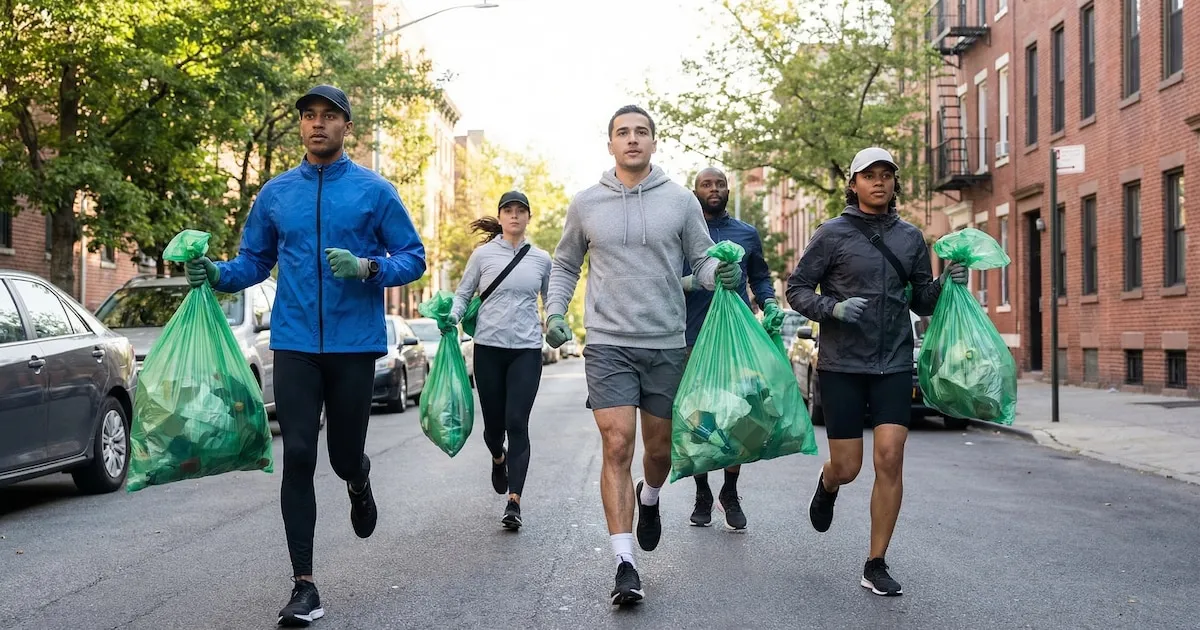 How plogging has taken off on New York City streets