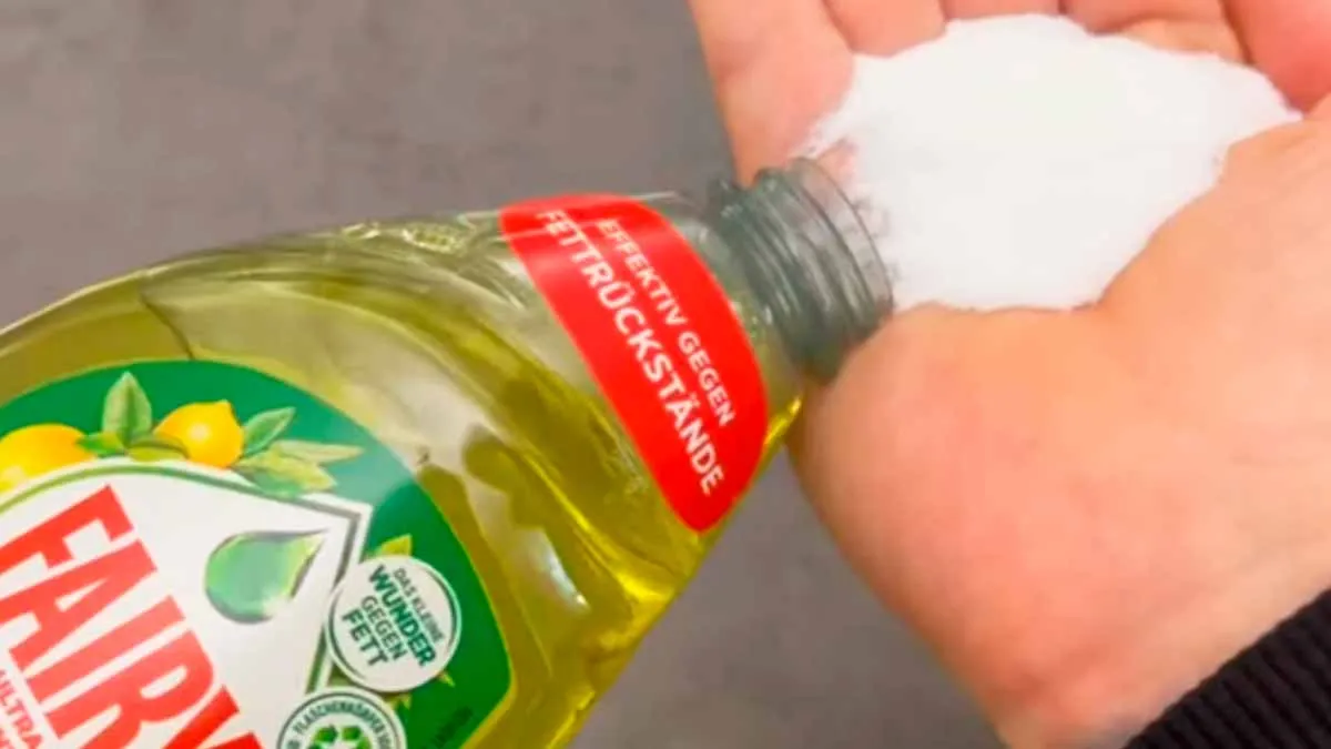 How salt can help with washing up