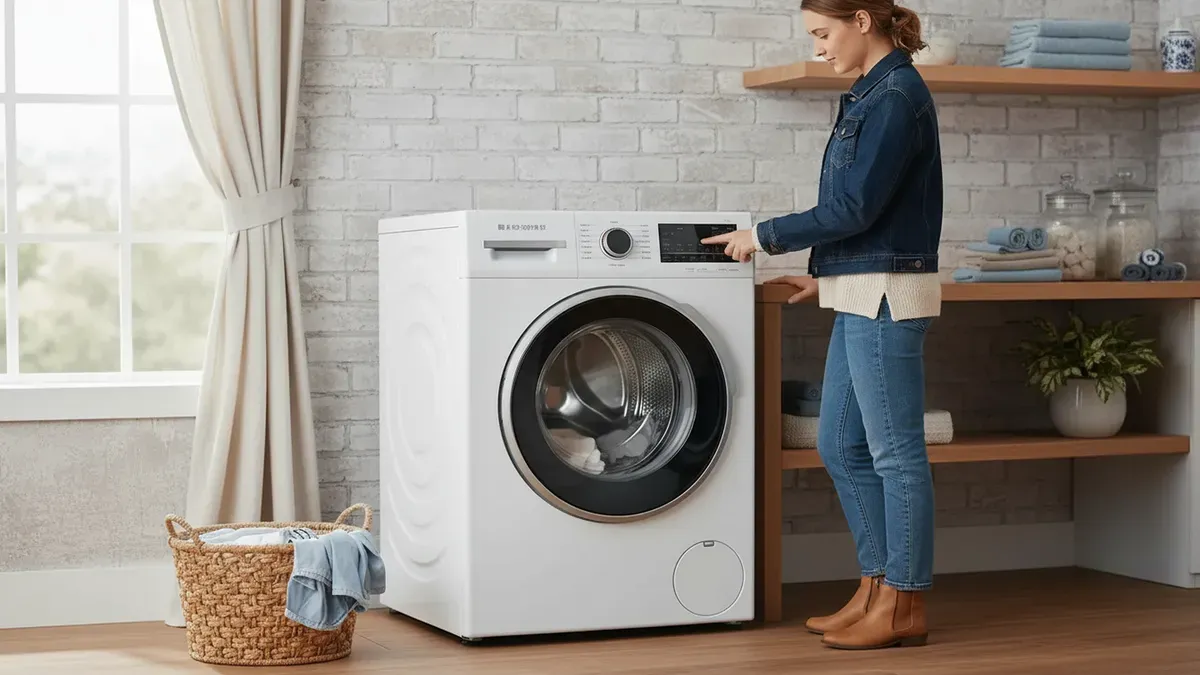 Keep your washing machine fresh with the self‑cleaning function